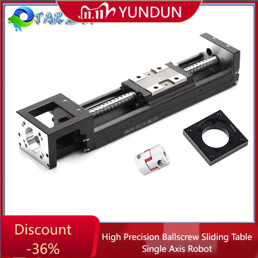 High Precision Ball Screw Sliding table KK60 Linear Moving Module 60mm-510mm Stroke Repeatability ± 0.01 Industrial Robot Guide