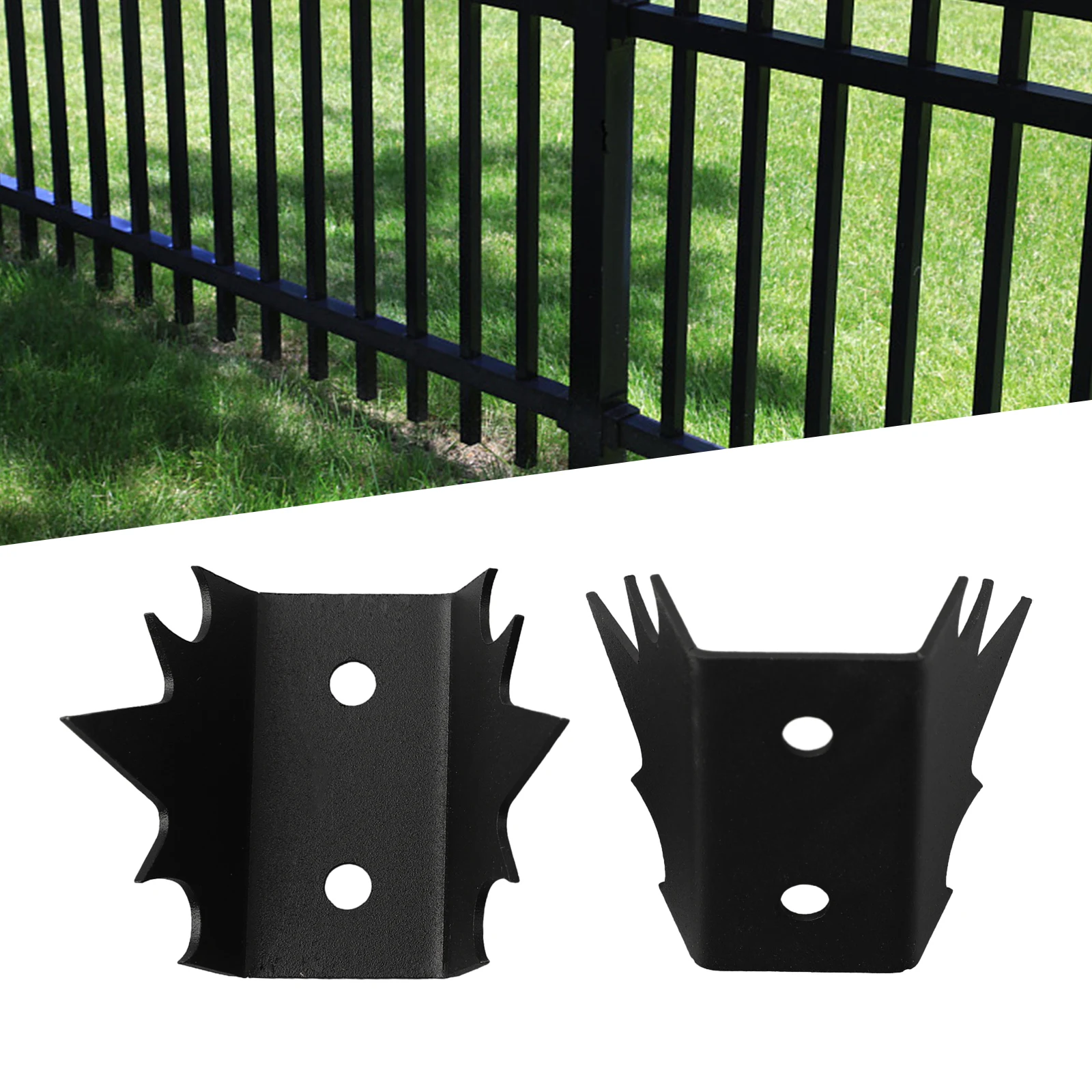 12pcs Fence Nails Security Fence Spikes Anti-intrusion Spikes Anti-climbing Metal Spike Fence Deterrent Device 19x8x7cm Garden