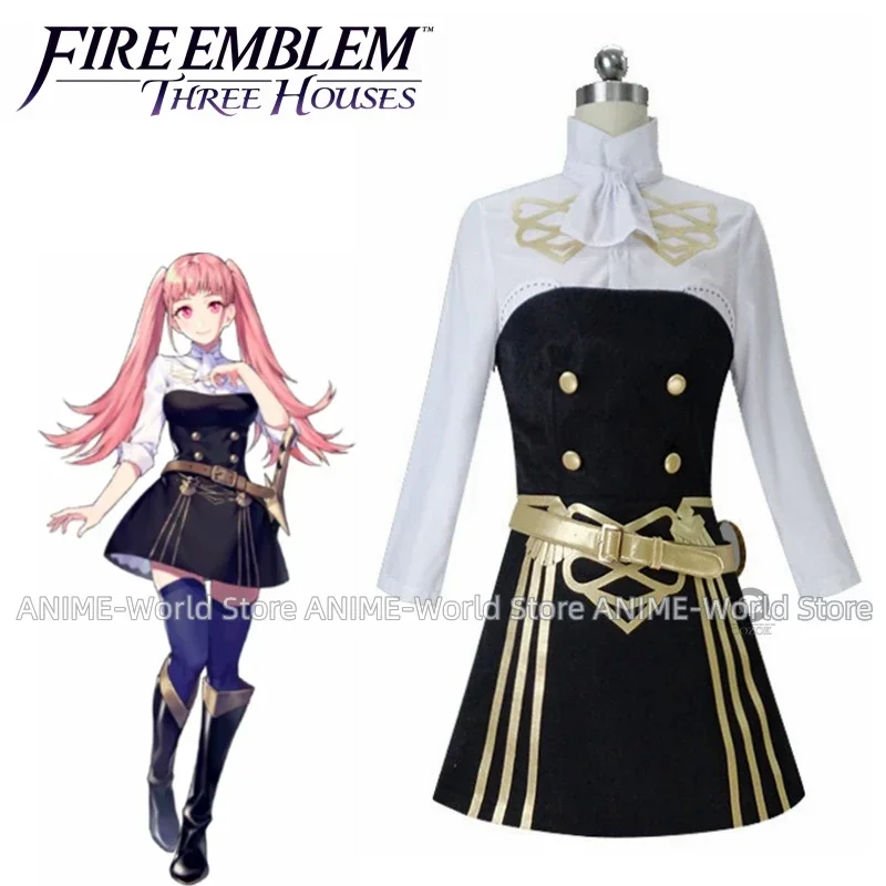 Fire Emblem: Three Houses Hilda Cosplay Costume Shoes Custom Made Women For Christmas Halloween