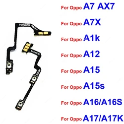 For OPPO A17 A17K A16 A16S A15 A15S A12 A7 A1K On OFF Power Volume Switch Side Key Flex Ribbon Power Volume Button Flex Cable
