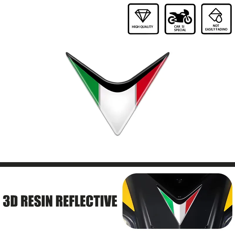 ل دوكاتي فيسبا gts RA LX سبرينت العلم ملصق دراجة نارية مقاوم للماء الغراء قطرة ثلاثي اللون علم إيطاليا ديكور مائي