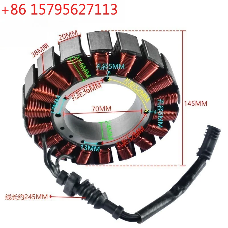 Magneto Stator Coil 30017-08 for Harley Davidso FLS FXCWC FXCW FLSTF FLSTN FLSTC FLSTSB FLSTFB FLD 103 Dyna Switchback 2008-2016