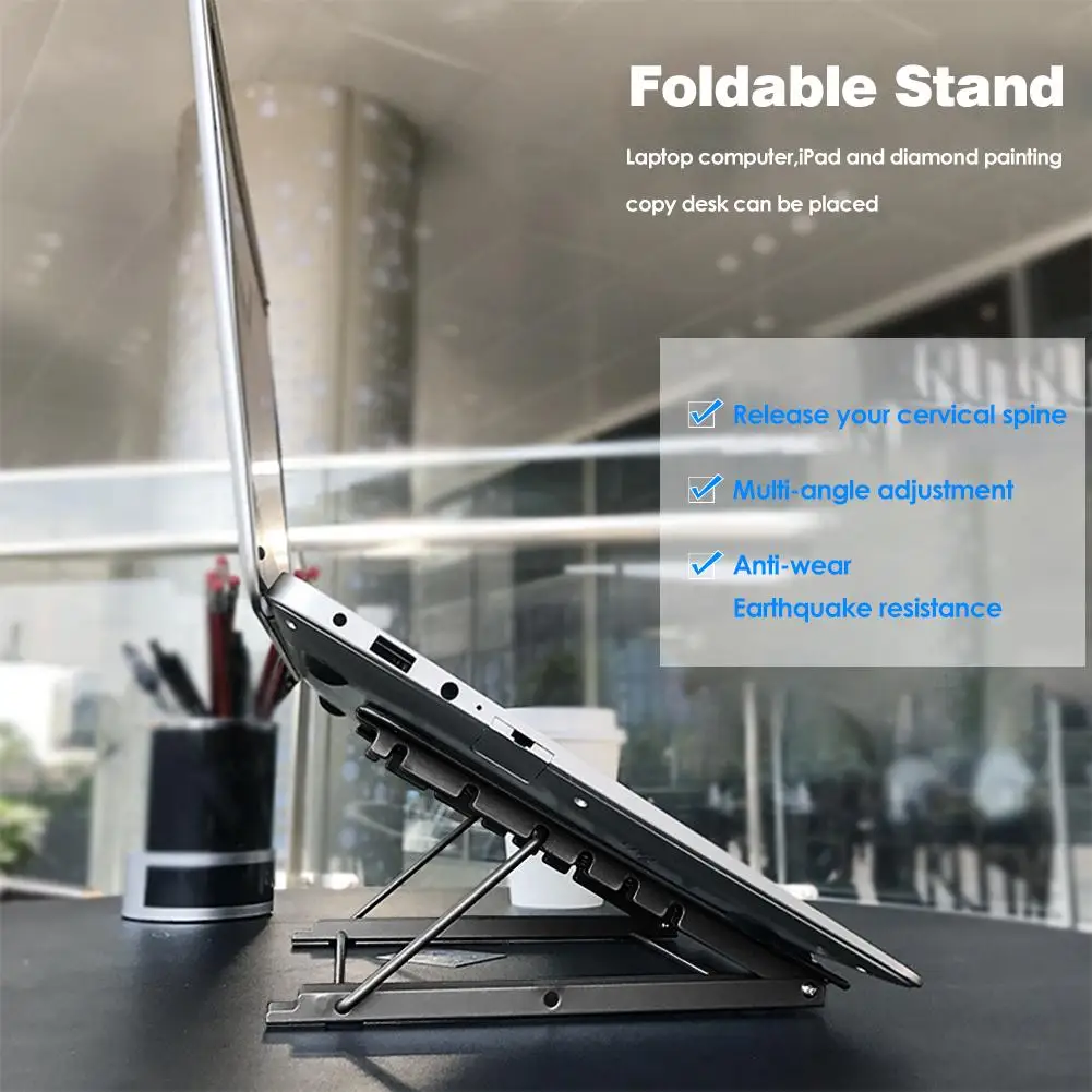 E2 Foldable Stand for Diamond Painting Light Pad Holder Copy Platform Bracket Base Diamond Embroidery Cross Stitch Metal Tools
