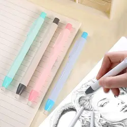 Yüksek Kaliteli Değiştirilebilir Çekirdekli Kalem Silgi Basın Tipi Geri Çekilebilir Kalem Kauçuk Geri Çekilebilir Silgi Öğrenci