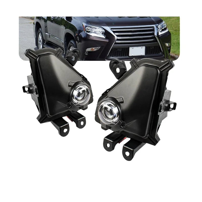 مجموعة مصابيح الضباب LED الأمامية للسيارة لكزس GX460 GX400 2014-2020 DRL مصابيح الضباب النهارية