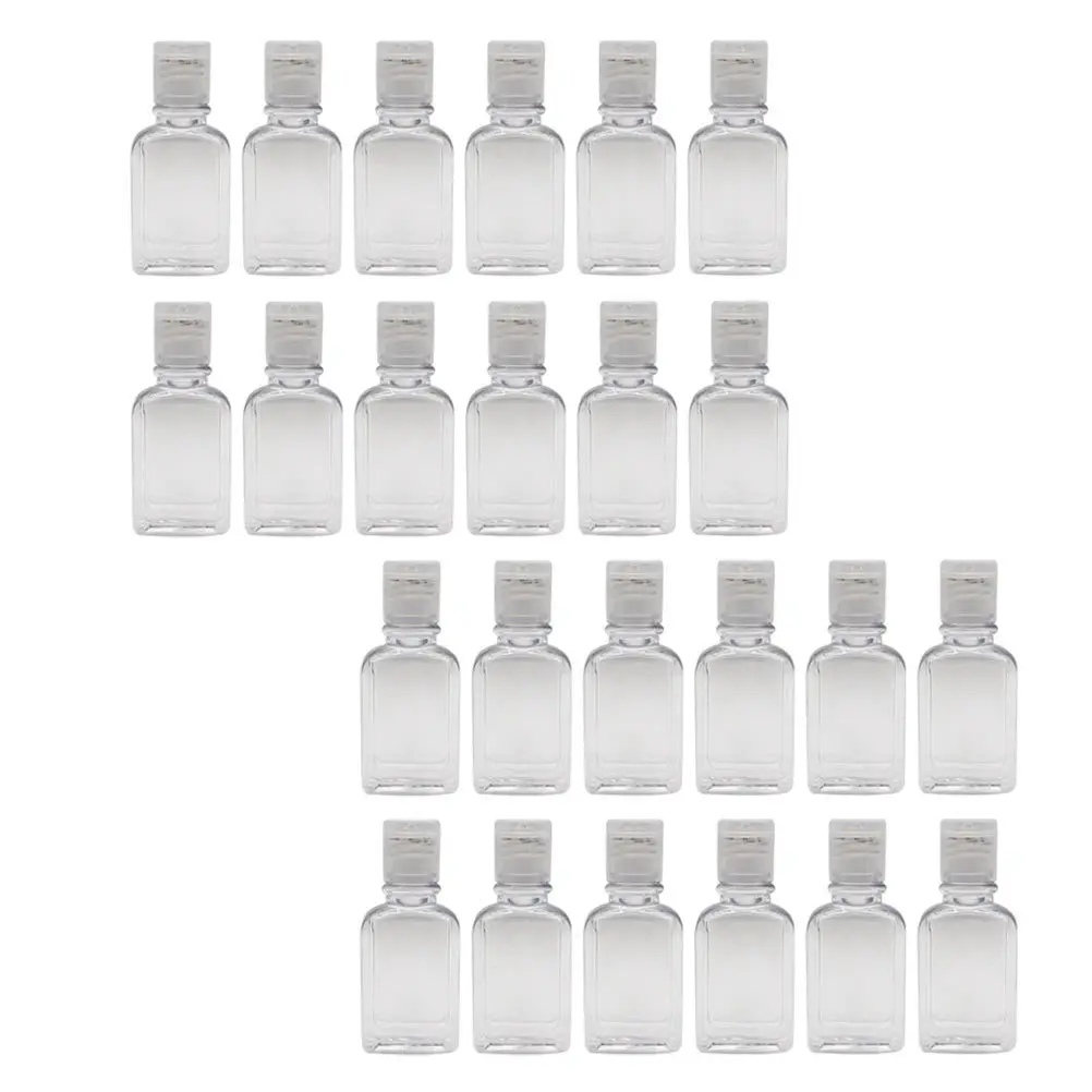 

35 pcs Octagonal Empty Bottles 35Ml Travel Squeeze Containers For Shampoo Lotion Cream Liquid Plastic Bottles With Caps