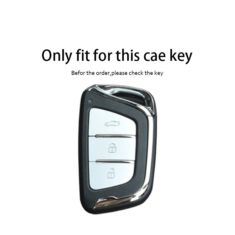 3 Buttons Leather Car Key Case Shell For JAC JIAYUE A5 X4 X7 IC5 IEV S4 7S T8 Refine S4 S7 M6 E10X Sihao X8 E40X Cover Protector