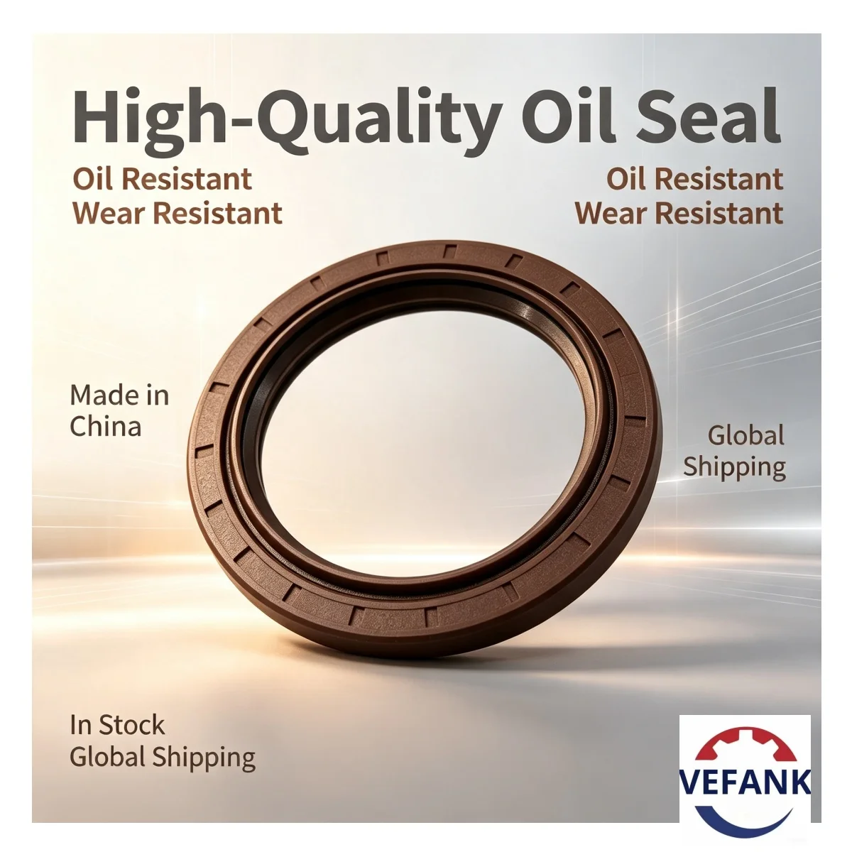 140*165*10 mm, NBR oil seal, brown, factory direct, made in China, in stock, high-quality automotive part, high-performance seal