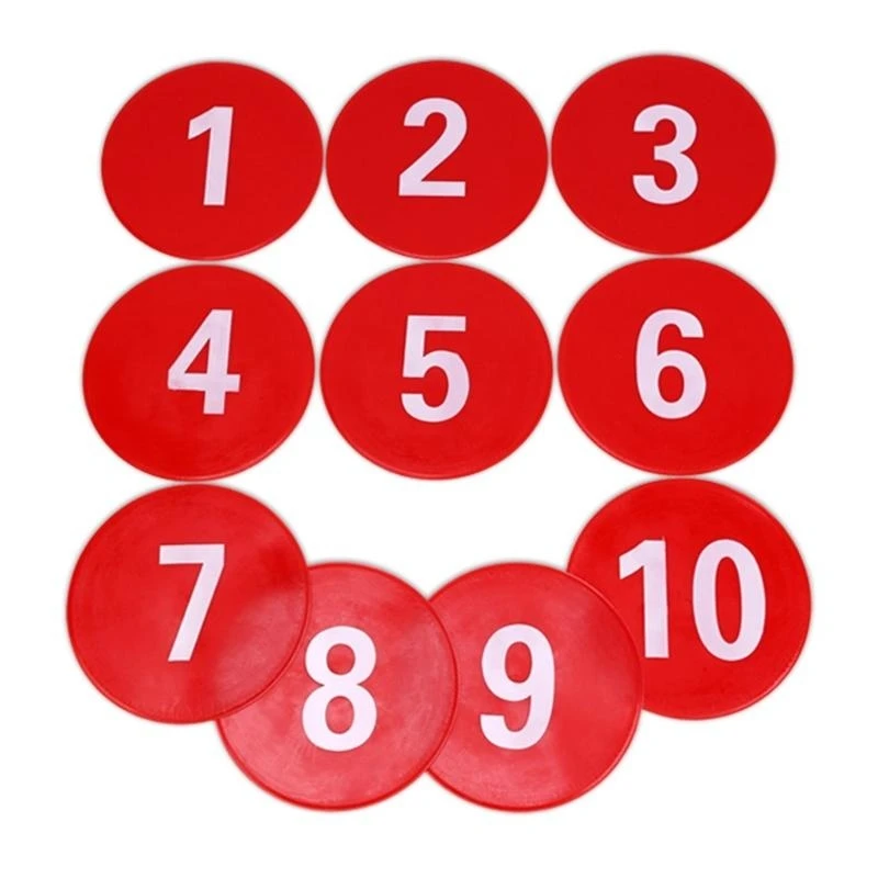 フラットスポット料理ランドマークマットサッカーフラットサインディスクキッズサッカートレーニング4XBBのためのフラットサインディスク