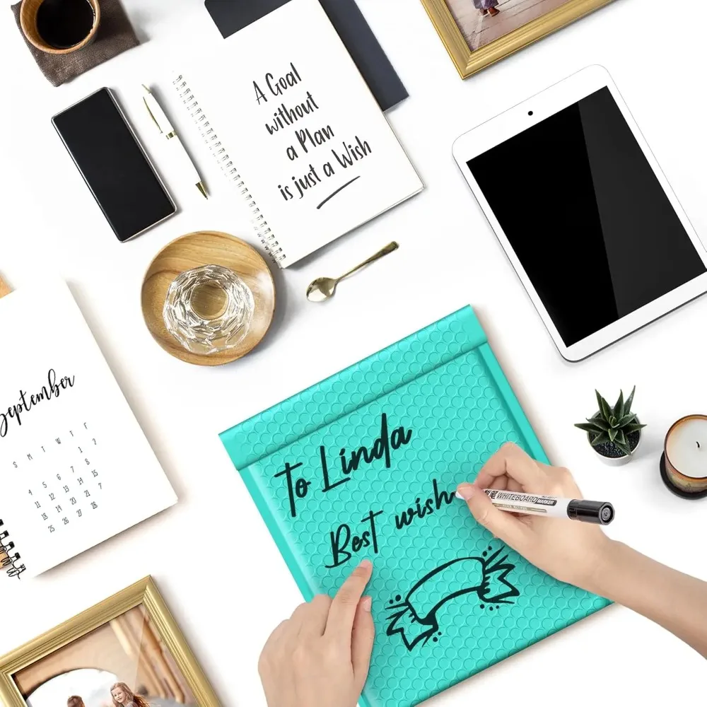 Конверт для пузырчатой упаковки, почтовые конверты, почтовый конверт, полиэтиленовый зеленый конверт для доставки, самозапечатывающаяся набивка пузырчатого мешка