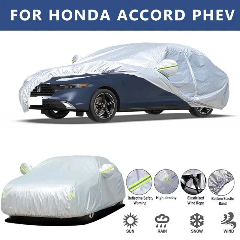 

For HONDA ACCORD PHEV Car Cover Outdoor Protection Covers Snow Sunshade Waterproof Dustproof Exterior UV Car Accessories Auto