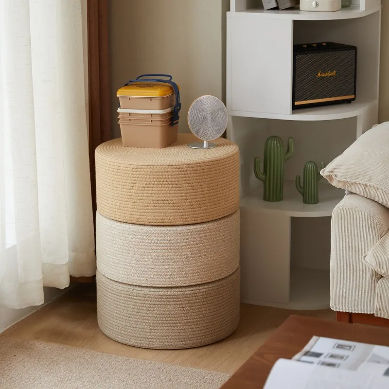 Round Meditation Cushion for Floor Tatami Mat for Window Sill Balcony Zen Sitting Pad for Living Room Woven Yoga Pillow for Home