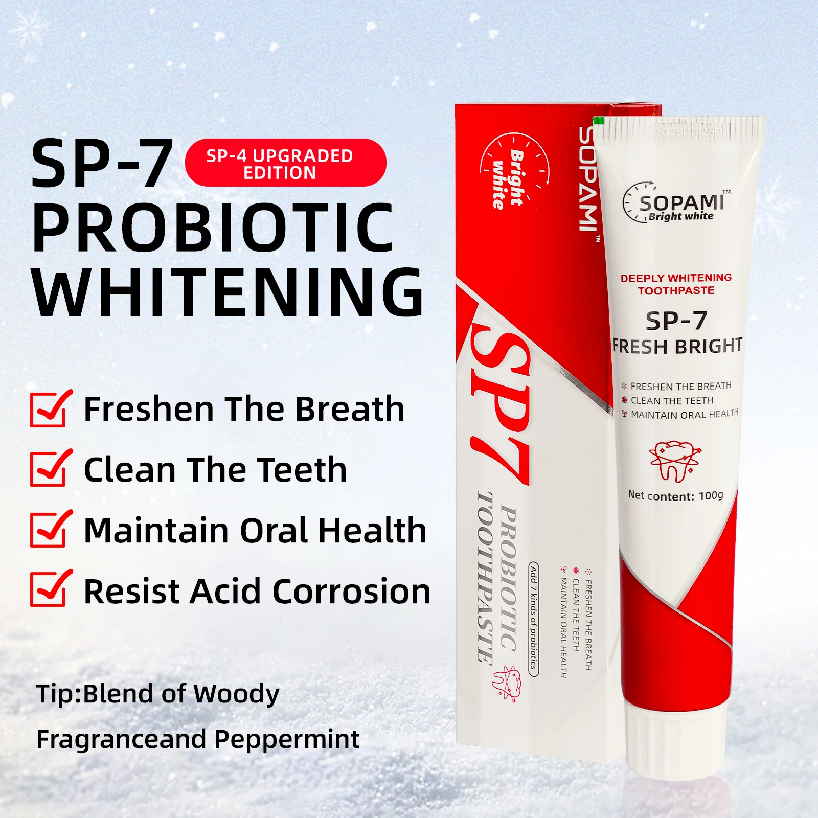 Sp-7 Probiotic Toothpaste, Sp-7 Probiotic Whitening Toothpaste, SP 7 Super Probiotic Fresh, Sp-7 Probiotic Clean & Whitening Too