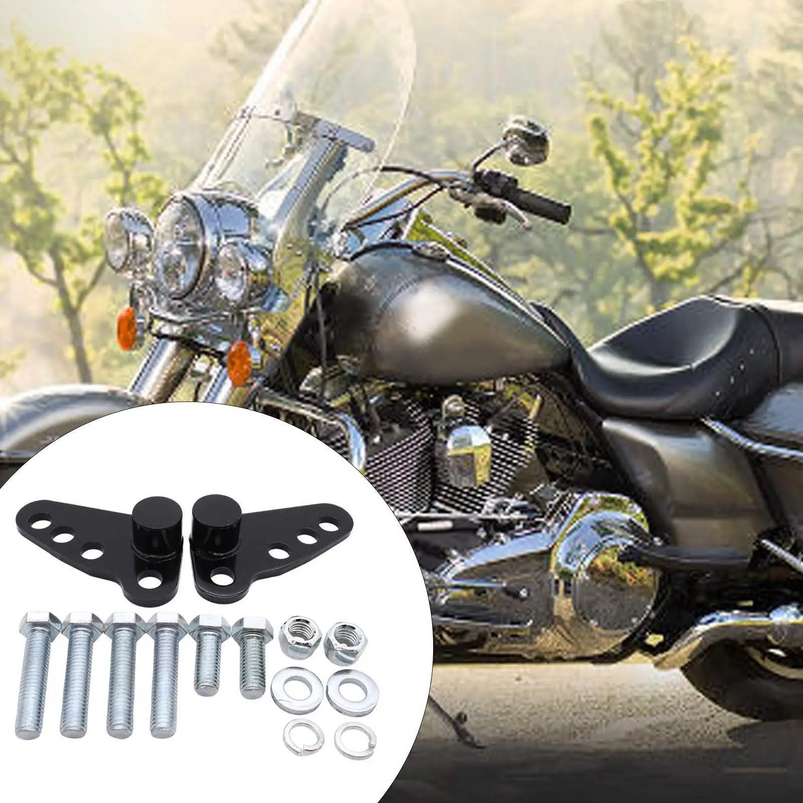 

1-3-дюймовый задний регулируемый комплект опускания, стальной высокопроизводительный комплект для туристических велосипедов Street Glide Electra Glide Ultra Glide 2002-2016