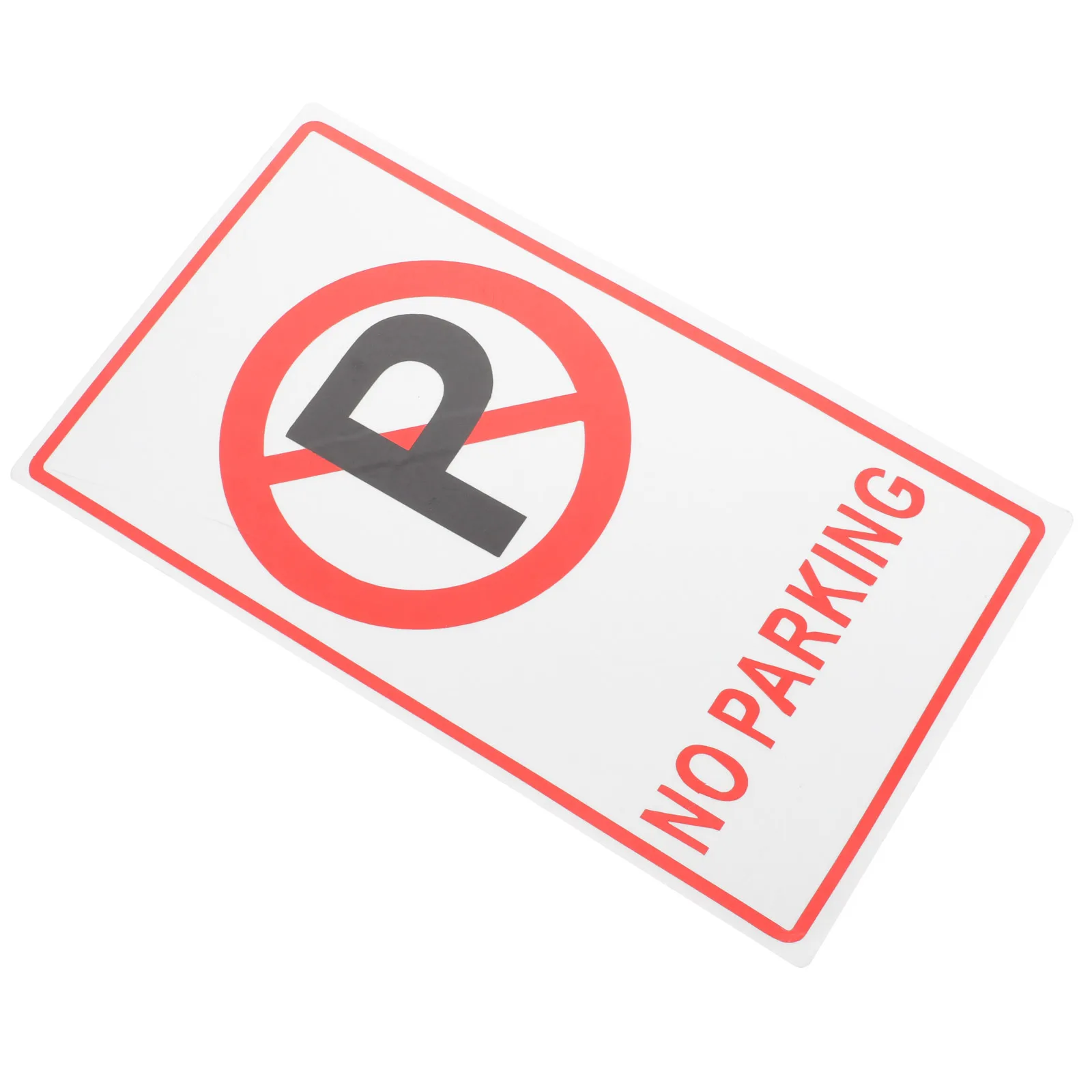 لا توجد علامة معدنية لوقوف السيارات، ورقة ألومنيوم، علامة تحذير متينة للمداخل وقوف السيارات، المرآب، لافتة مرور السلامة #3