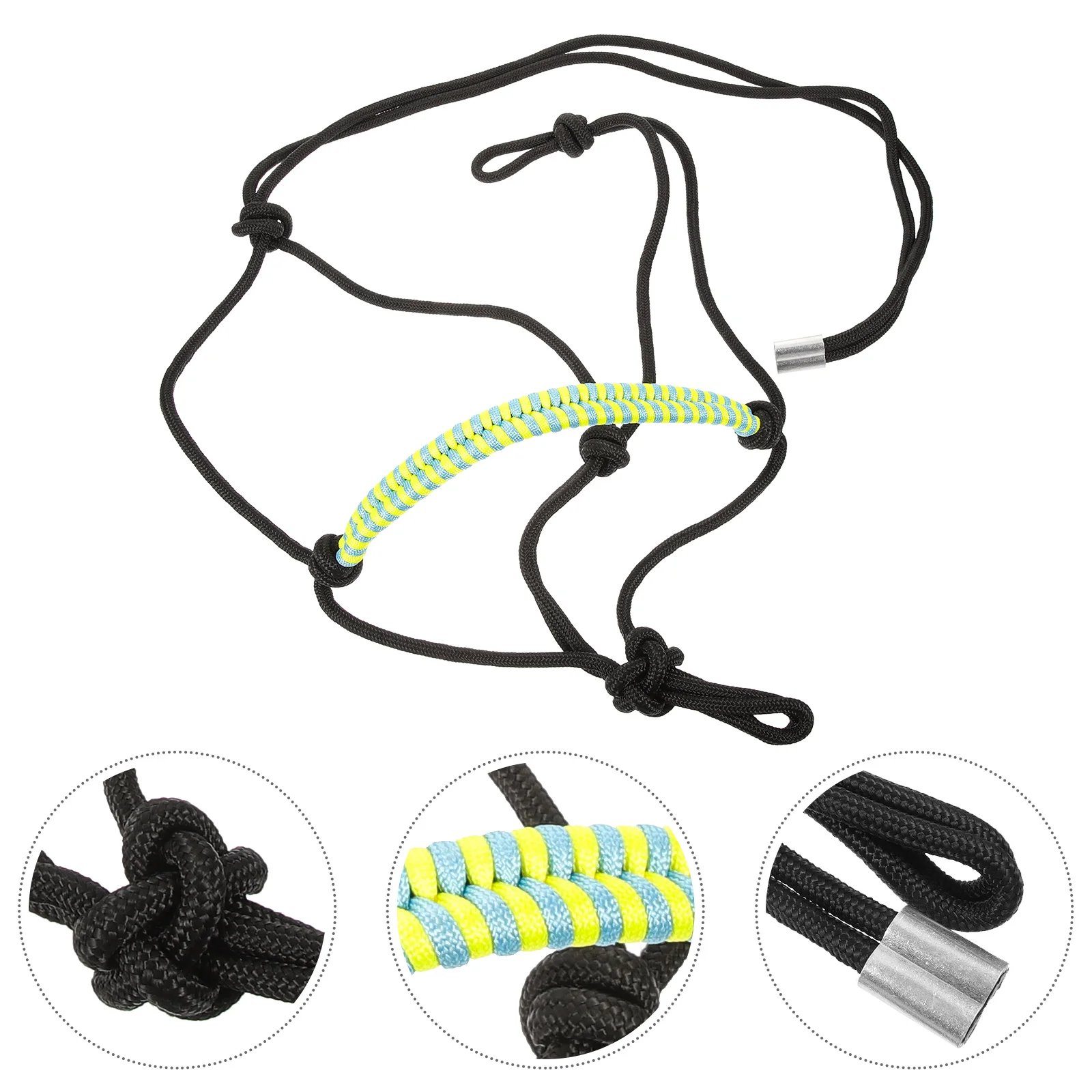 

Horses Head Rope Lifting Strap Halters for Nylon Collar Bitless Bridles Western