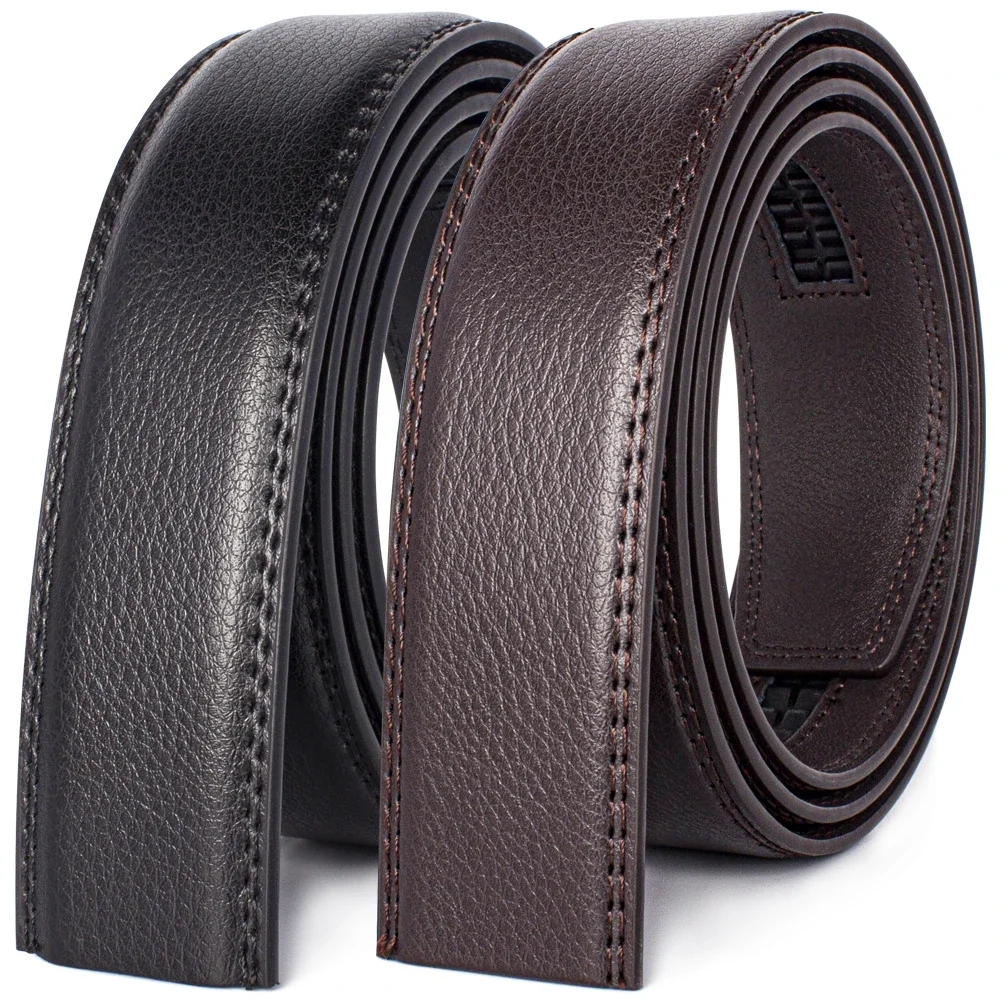 Large Size Belt No Buckle for Automatic Buckle Genuine Leather Belts Without Buckle for Men Women High Quality Male Jeans Belt