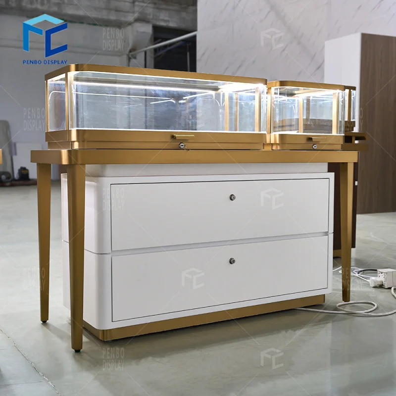 

2025 customized.2025 New Design counter top jewelry showcase glass display cabinet jewellery display showcase jewelry shop d