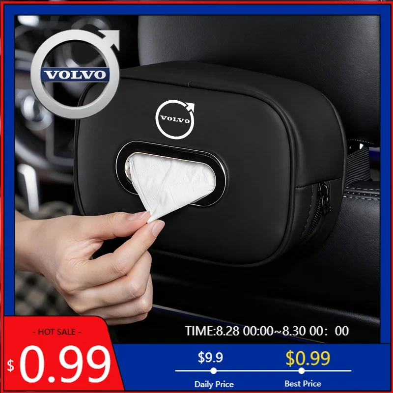 

2026 Hot For Volvo Steering Covers Car Tissue Box Sunshade Seat Backrest Suspension Organization For Volvo ES90 EC40 EX40 EM90 X