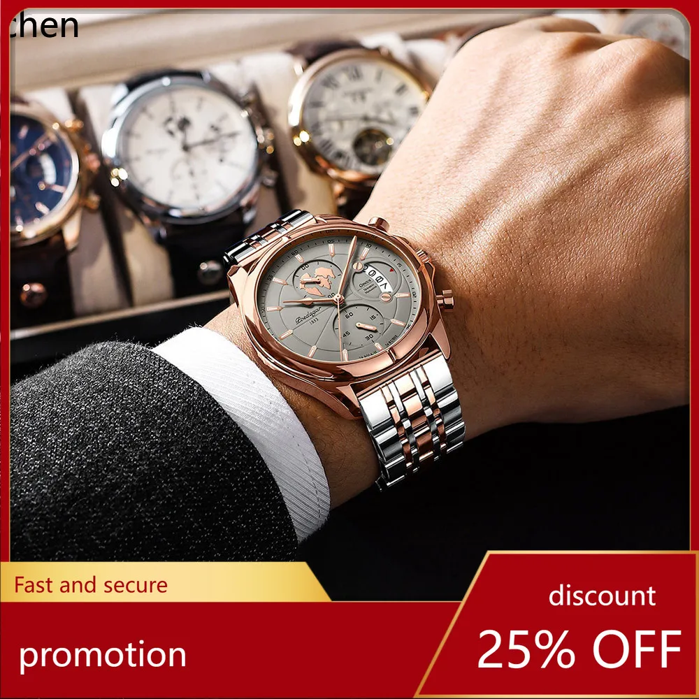 

ZML multifunctional men's watch waterproof quartz watch