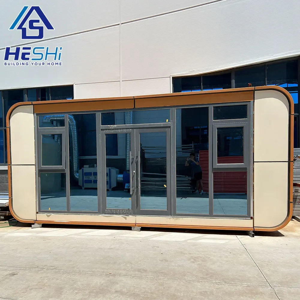 Security Prefab Luxury Moveable Apple Cabin House For Sale Prefabricated Portable 1m Office Pod Outdoor Container Home