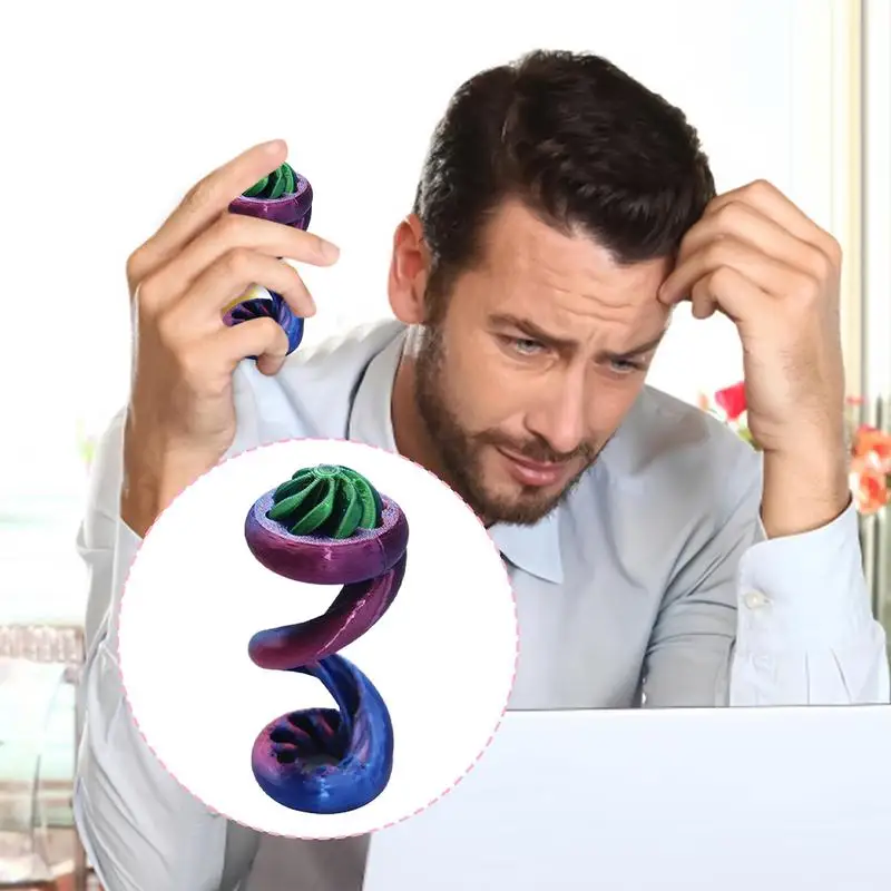 3D フィジェットパススルーフィジェットおもちゃ糸イリュージョンクールなガジェットストレスリリーフ男の子子供大人教室家庭職場