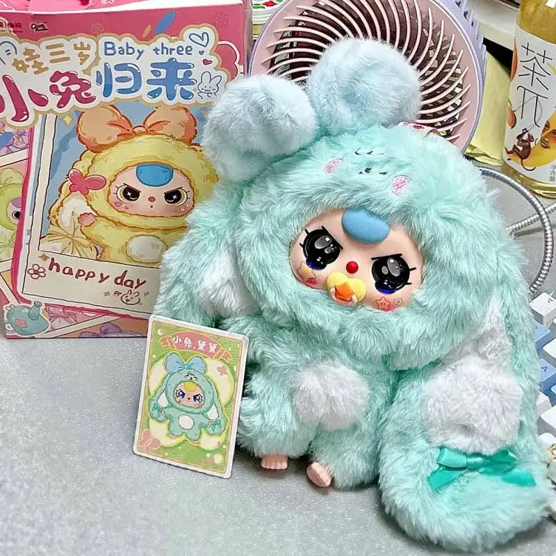 

Baby Three Little Rabbit Return Blind Box Series игрушки, мягкие и удобные сенсорные куклы-компаньоны для сна, загадочная коробка, подарки-сюрпризы