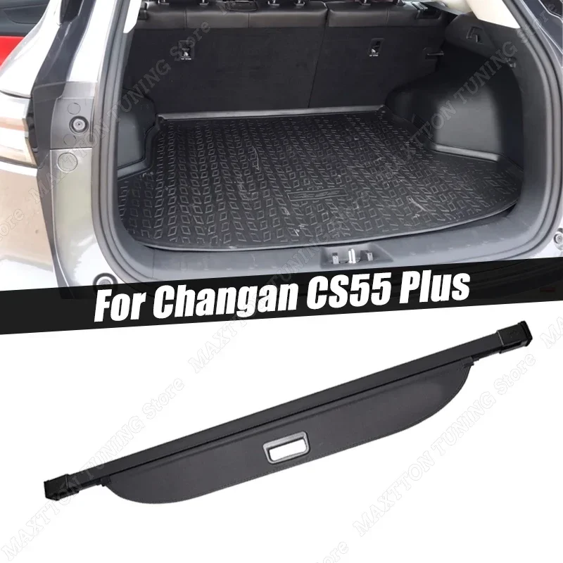 For Changan CS55 Plus Car Retractable Rear Trunk Rack Waterproof Privacy Security Shield Waterproof Interior Accessories