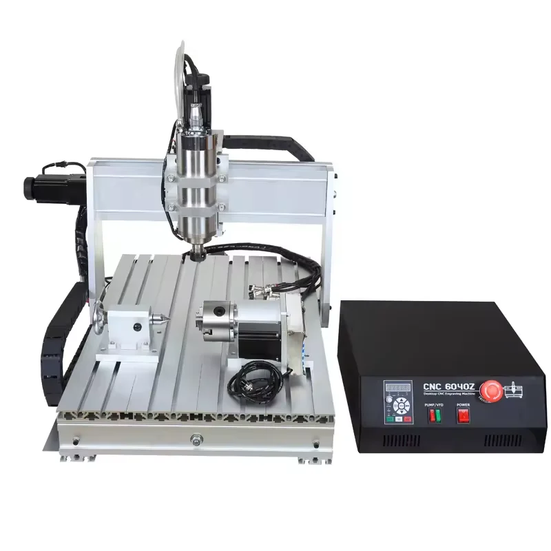 

CNC Router USB 6040 Engraving Machine 2200W for Woodworking with Ball Screw MACH 3 Controller for USB 6040 4 Axis