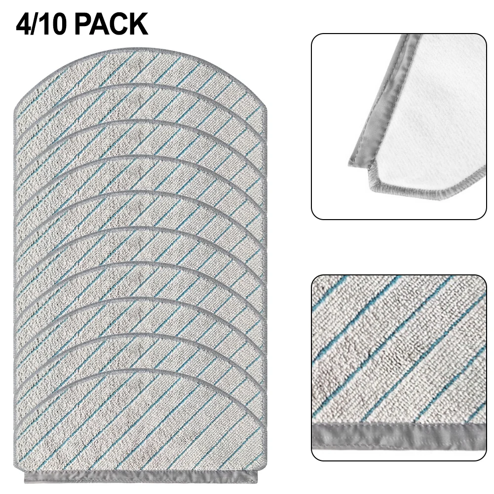 Pack of Washable Reusable Mop Cloths for Bosch For Spotless + BCRD1W / BCRD2W Microfiber Replacement Set 4 Pack 10 Pack