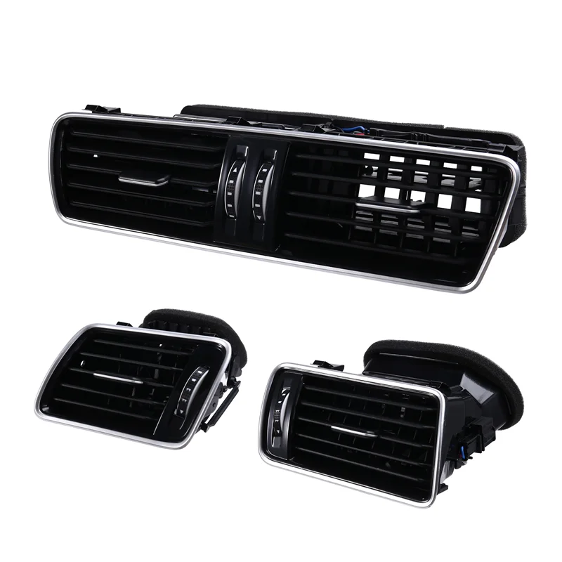 

AU28-Car Dashboard Air Conditioner Air Outlet Assembly A/C Outlet Grille Panel 3AD819728A 3AD819701A For VW CC PASSAT B6 B7