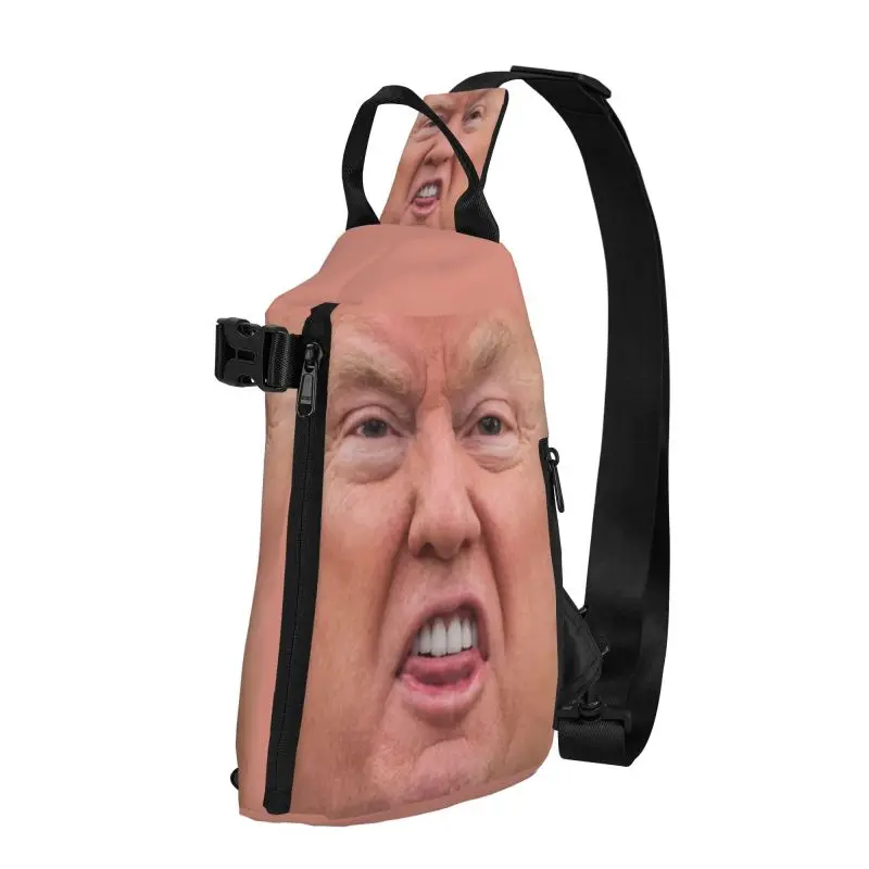 

Custom Trump Meme Crossbody Sling Backpack Men American Presidential Shoulder Chest Bag for Camping Biking