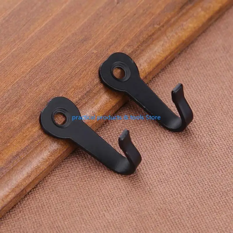 

77JB Wrought Iron Black Love Heart Wall Hooks Set of 10 Coat Bag Hat Towel Hanger for Home Kitchen Bathroom Bath Ball