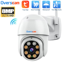 4K 8MP Tuya Smart Life WiFi Camera PTZ Surveillance Home Baby Monitor Security Protection Auto Trackin CCTV Video Outdoor Camera