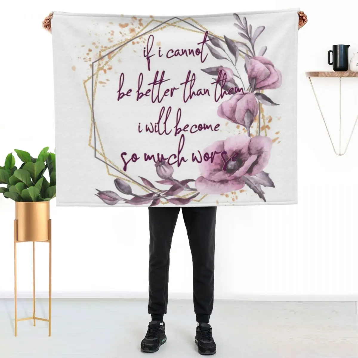 

jude duarte cruel prince quote Throw Blanket Stain Resistant Cozy Warm Blanket