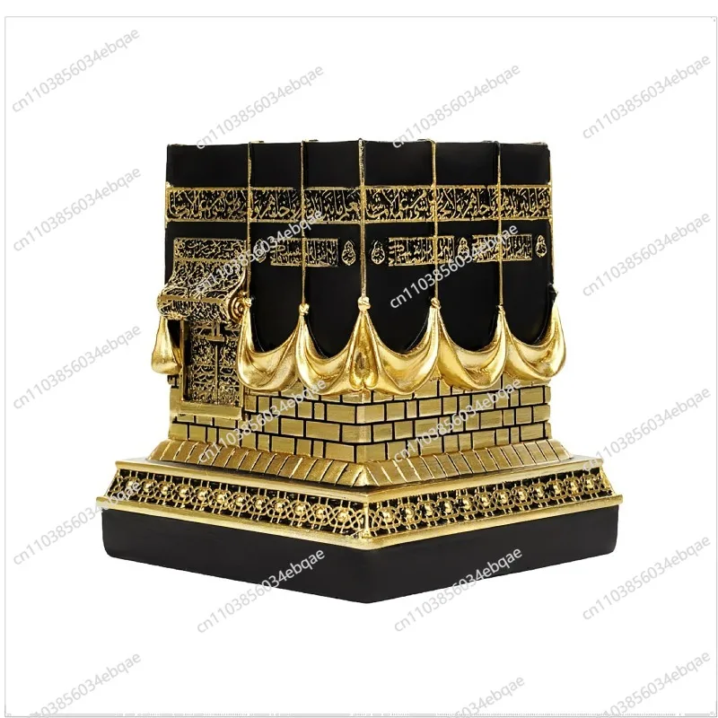 

For Kaaba Mecca Black House Model Living Room Ornament Resin Crafts Saudi Tourism Souvenirs