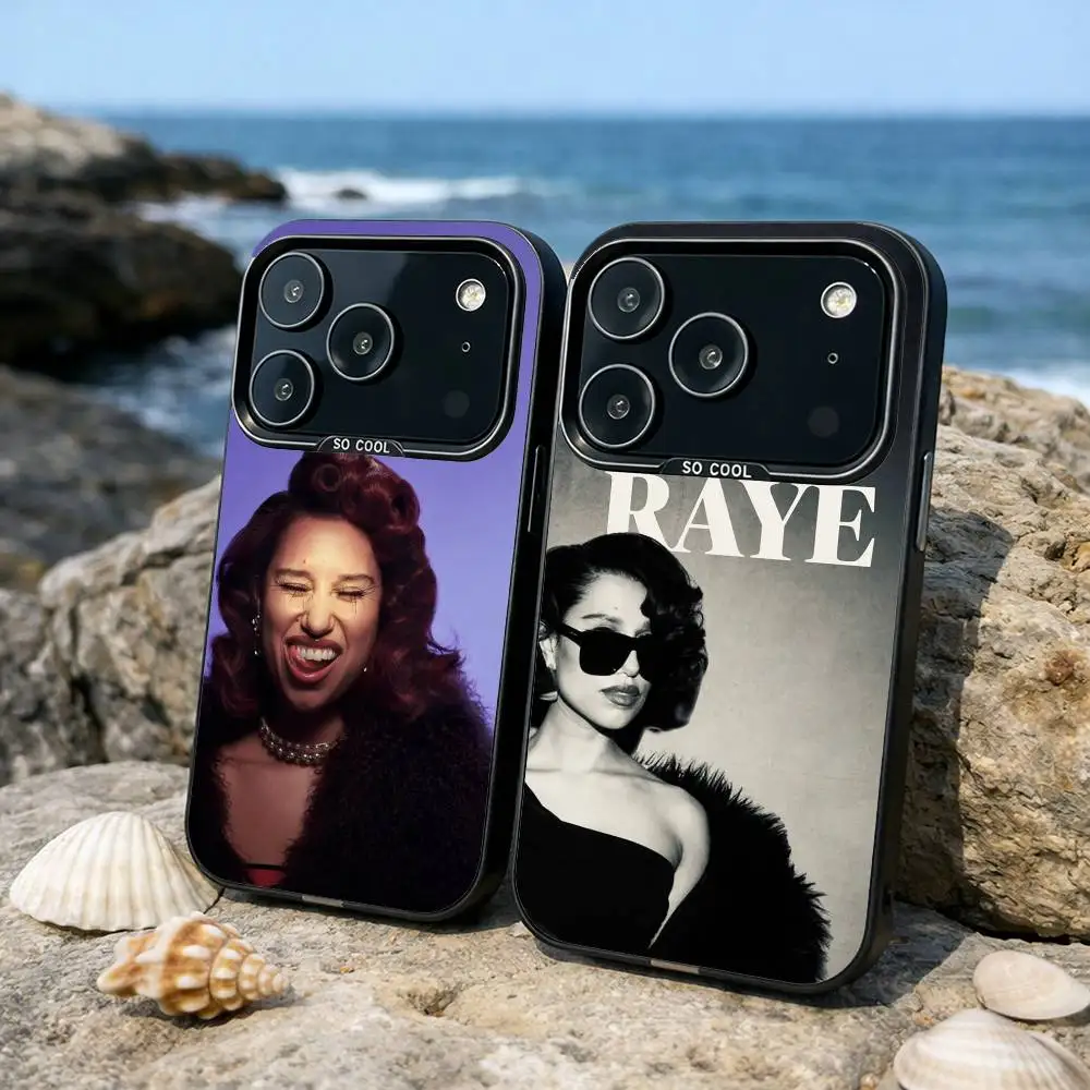 

Singer R-Raye Phone Case For iPhone17,16,15,14,13,12,11,Pro,MAX Gray Matte Silicone Black Cover