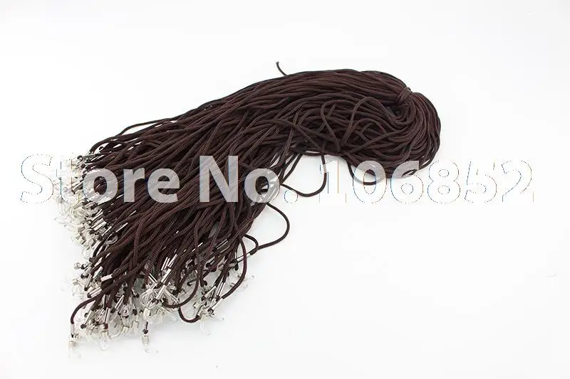JX001 100pcs BROWN color Nylon eyeglasses cord spectacle sunglasses chain reading glasses Eyewear holder with CLEAR TIP