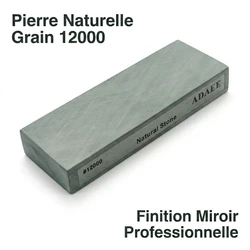 ADAEE Professionnel 12000 #   Pierre à aiguiser naturelle de grande taille 200*75*29mm, pierre à aiguiser ultra-fine pour couteau de cuisine