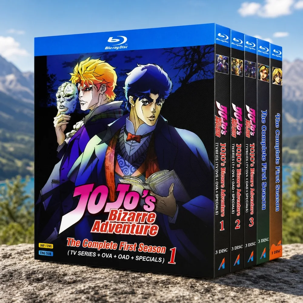Blu-ray Ultra HD Anime JoJo's Bizarre Adventure Seasons 1–6 + OAD + Live-Action Edition
