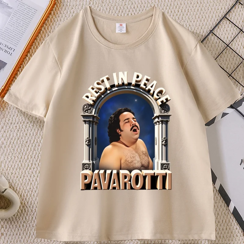 Camiseta divertida de Ron Jeremy, camiseta Meme, camiseta de ópera rugosa Tenor, camiseta informal holgada de algodón de manga corta, ropa de calle
