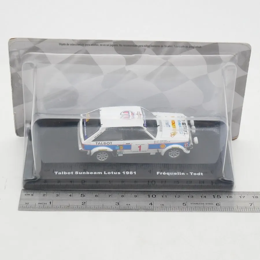 

Diecast Ixo 1:43 Scale Talbot Sunbeam Lotus WRC 1981 Rally Car Alloy Car Model