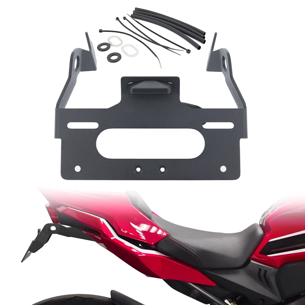 

Motorcycle Rear License Plate Mount Holder For Honda CBR650R CB650R 2021-2025 CB1000 Hornet Rear Tail Tidy Fender Eliminator Kit