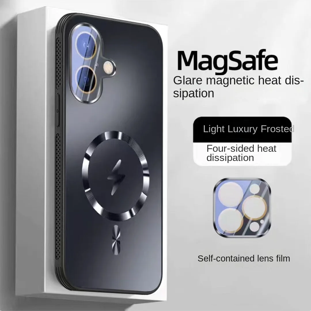 Anti-Shock Phone Cover for iPhone 16 Plus, Latest Magnetic Adsorption Case