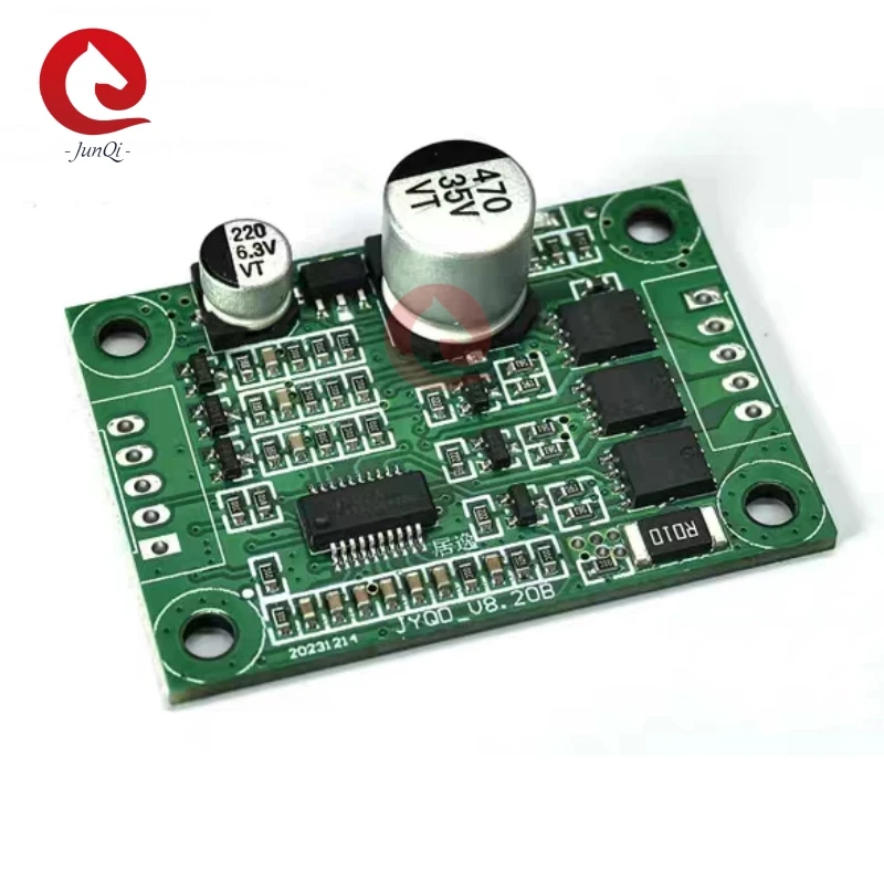 

5V~28VDC Wide Range Voltage 5A Original JUYI Tech JYQD-V8.20B BLDC Driver Board for Sensorless Brushless DC motor