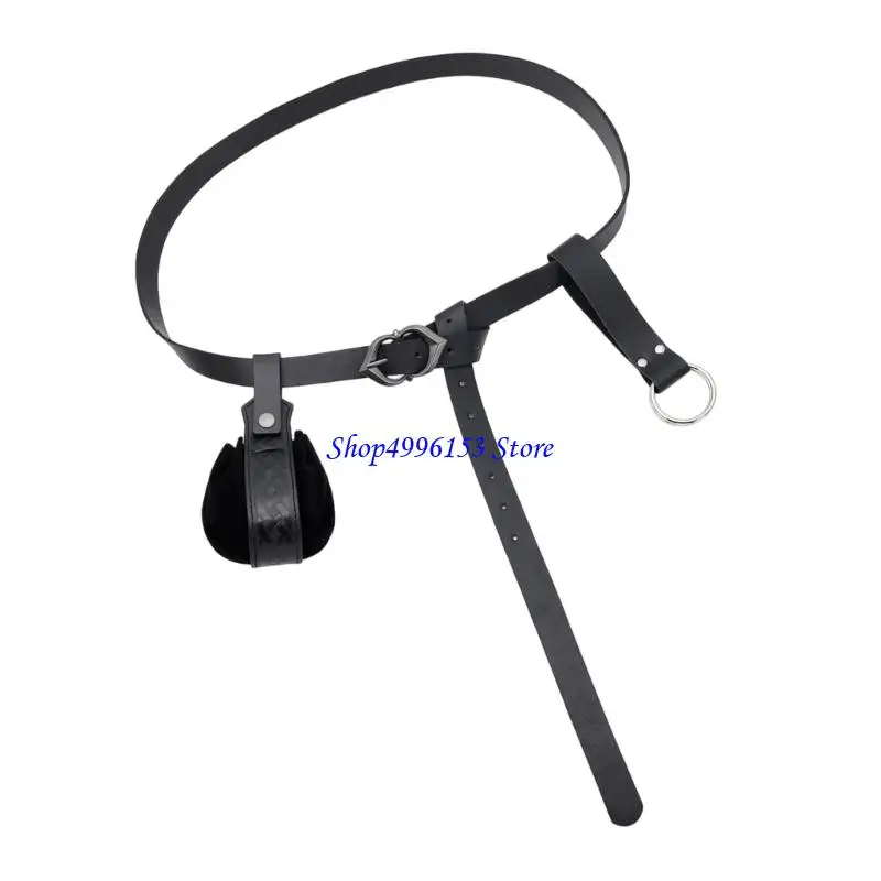 Q0ke Phong cách theo chủ đề truyền thống PU Belt Pack Roleplay Trang phục Thiết kế chức năng