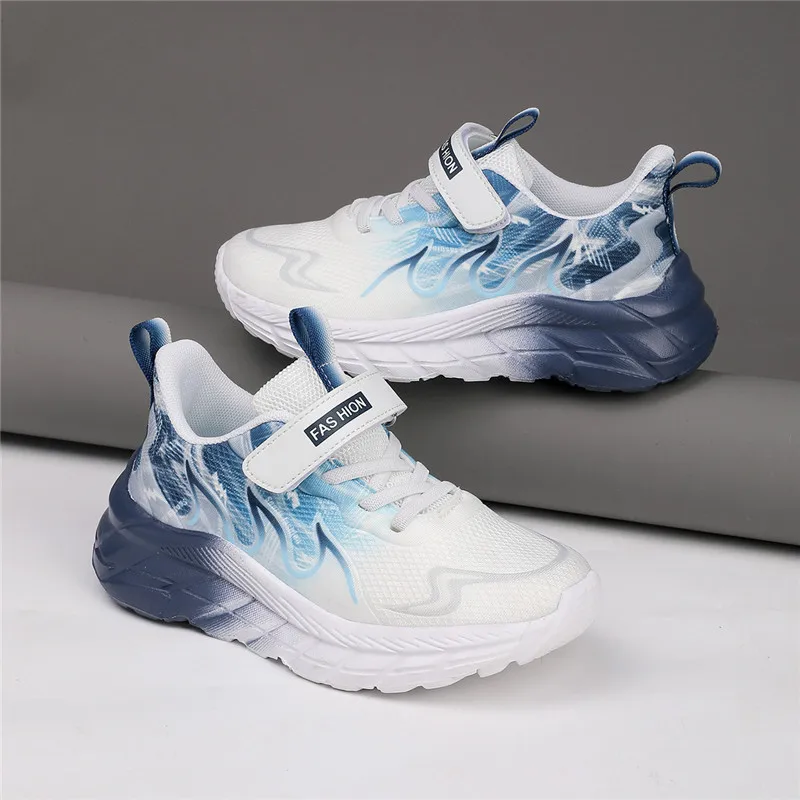 

Новые осенние детские спортивные кроссовки из сетчатого дышащего материала для подростков, кроссовки для мальчиков и девочек, модные спортивные кроссовки для бега.