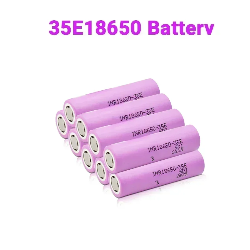 2024 New high quality 35E original power 18650 lithium battery 3500mAh 3.7v 25A high power INR18650 for electrical tools