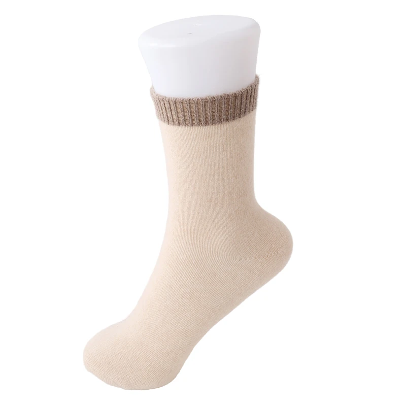 

Домашние больничные носки из 100% чистого кашемира, зимние роскошные женские вязаные теплые легкие мягкие домашние короткие носки для сна, рождественские