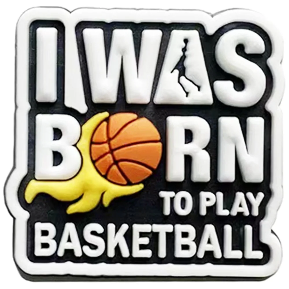 Basketball PVC Schuhschnalle Herz Krone Designer Schuhe Charms Zubehör Clogs Dekorationen Clips Unisex Geschenkbevorzugung – Detail 16
